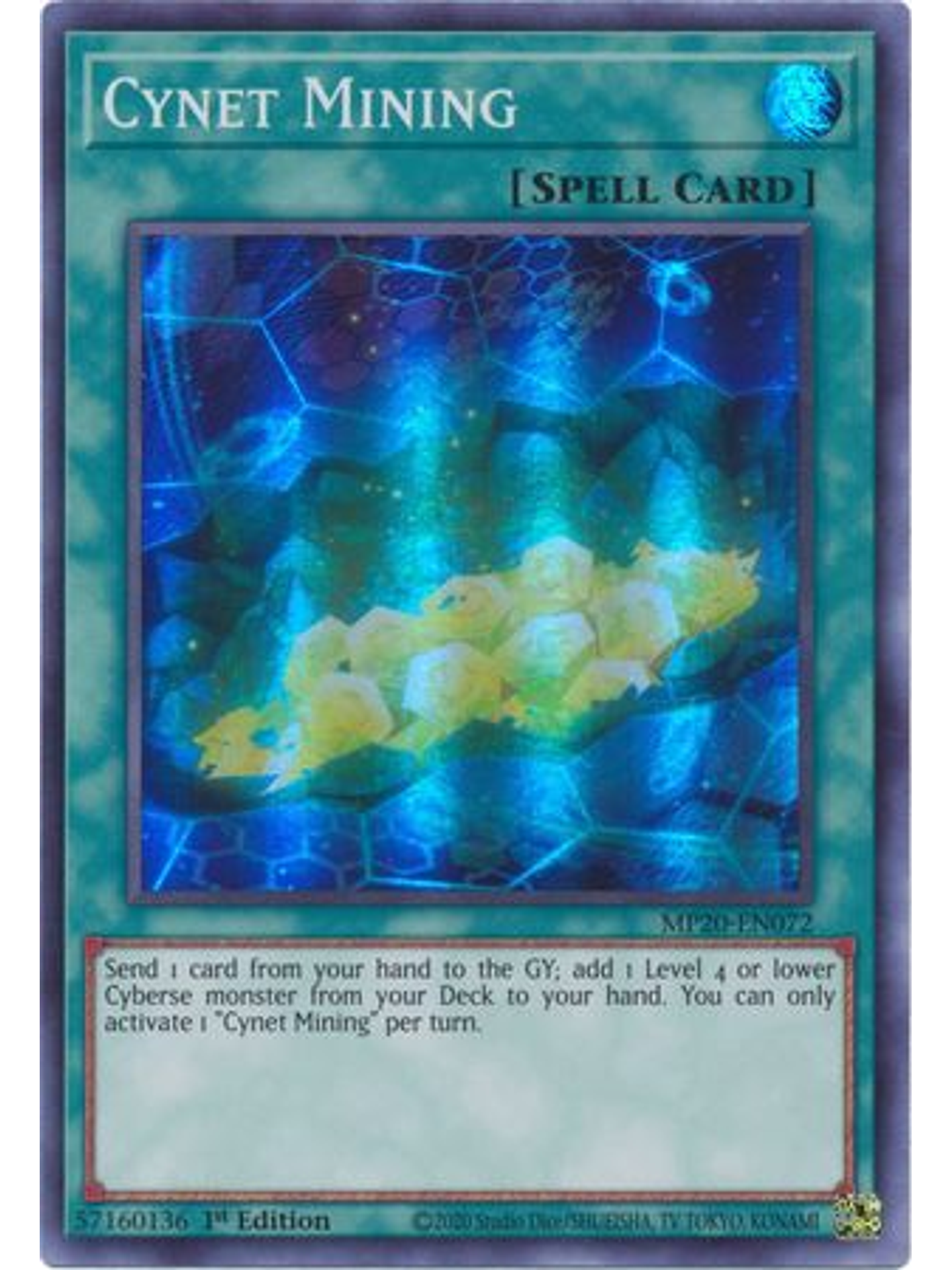 Cynet Mining - MP20-EN072 - Super Rare 1st Edition 1