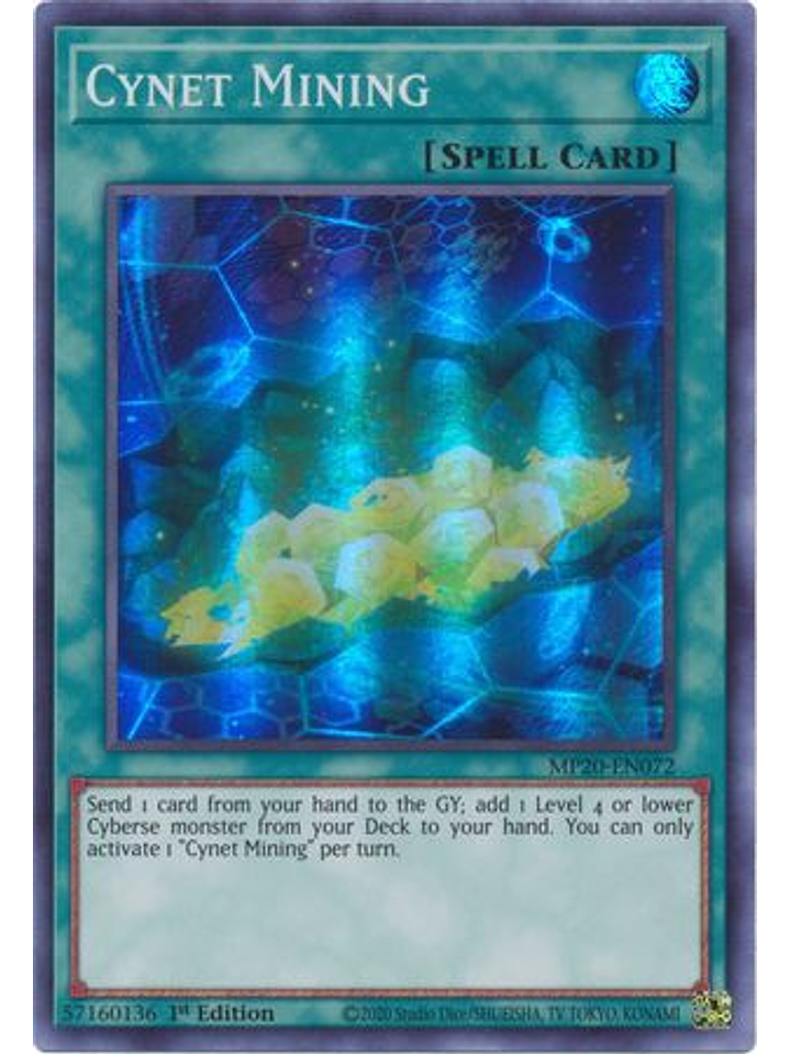 Cynet Mining - MP20-EN072 - Super Rare 1st Edition 1