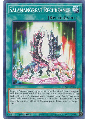 Salamangreat Recureance - MP20-EN073 - Common 1st Edition