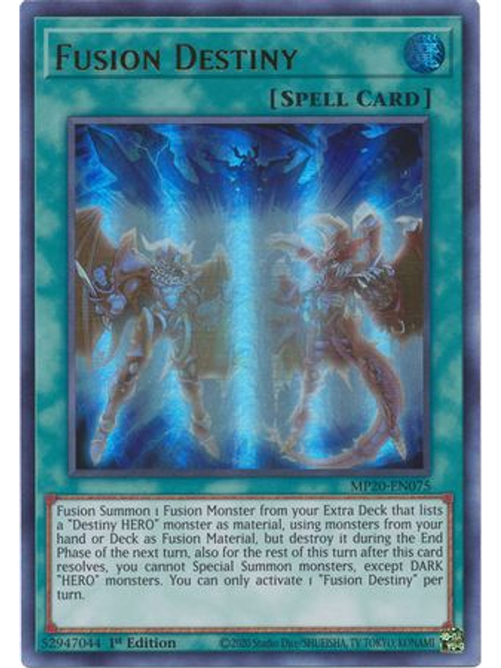 Fusion Destiny - MP20-EN075 - Ultra Rare 1st Edition 1
