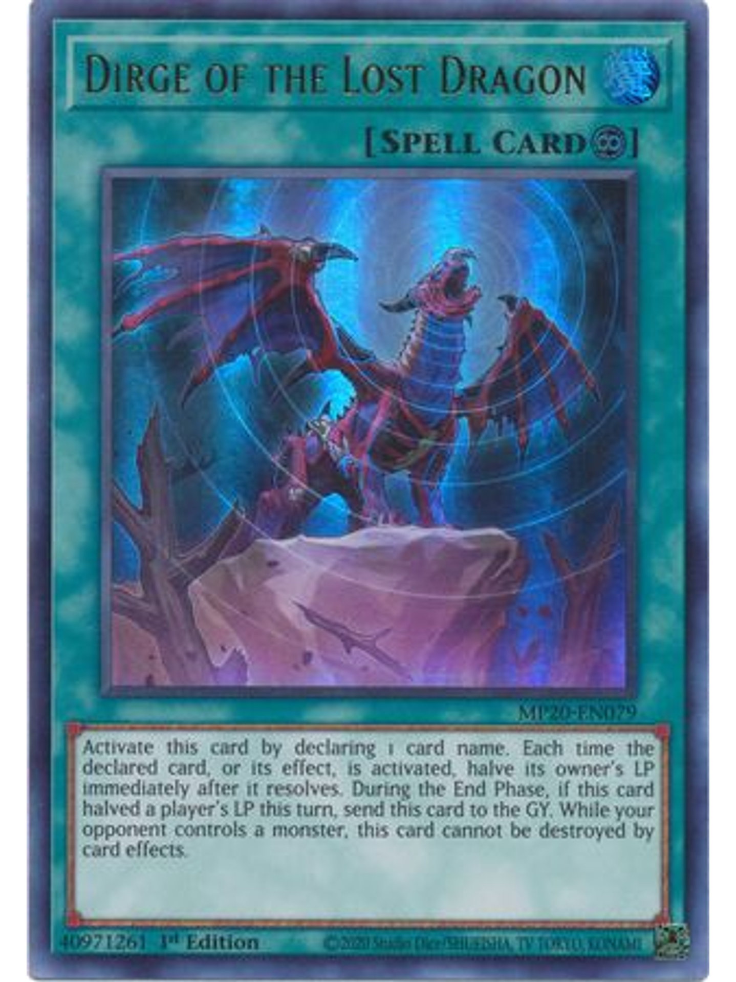 Dirge of the Lost Dragon - MP20-EN079 - Ultra Rare 1st Edition 1