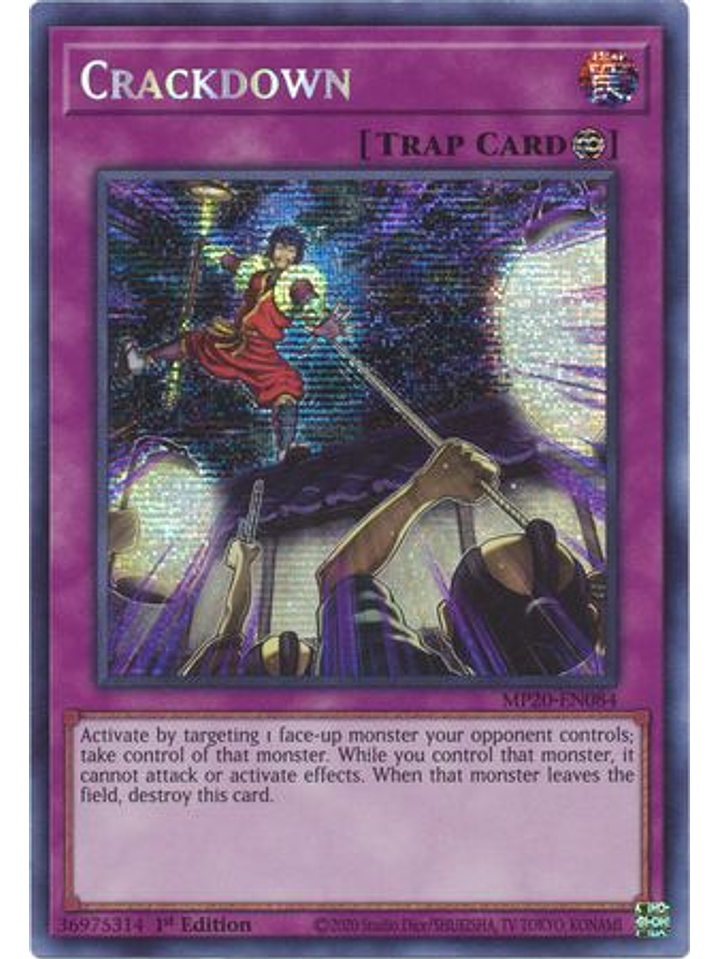 Crackdown - MP20-EN084 - Prismatic Secret Rare 1st Edition 1