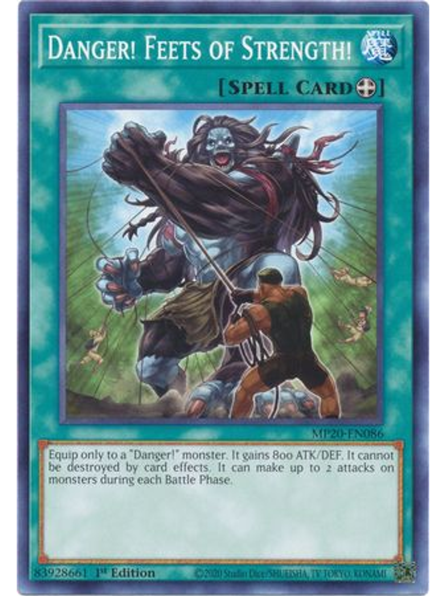 Danger! Feets of Strength! - MP20-EN086 - Common 1st Edition 1