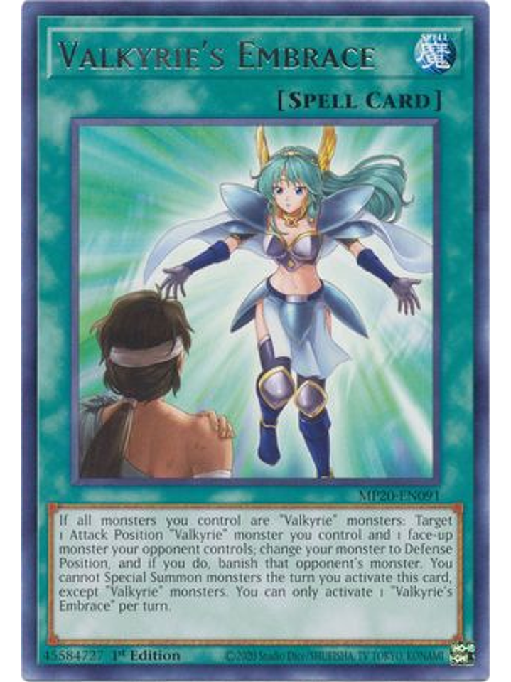 Valkyrie's Embrace - MP20-EN091 - Rare 1st Edition 1