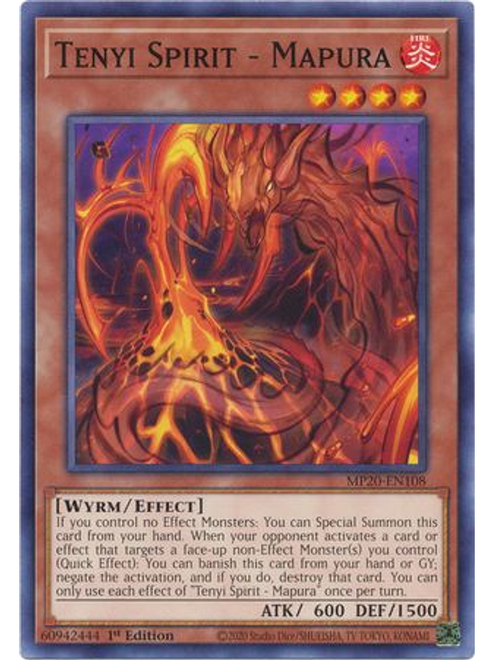 Tenyi Spirit - Mapura - MP20-EN108 - Common 1st Edition 1