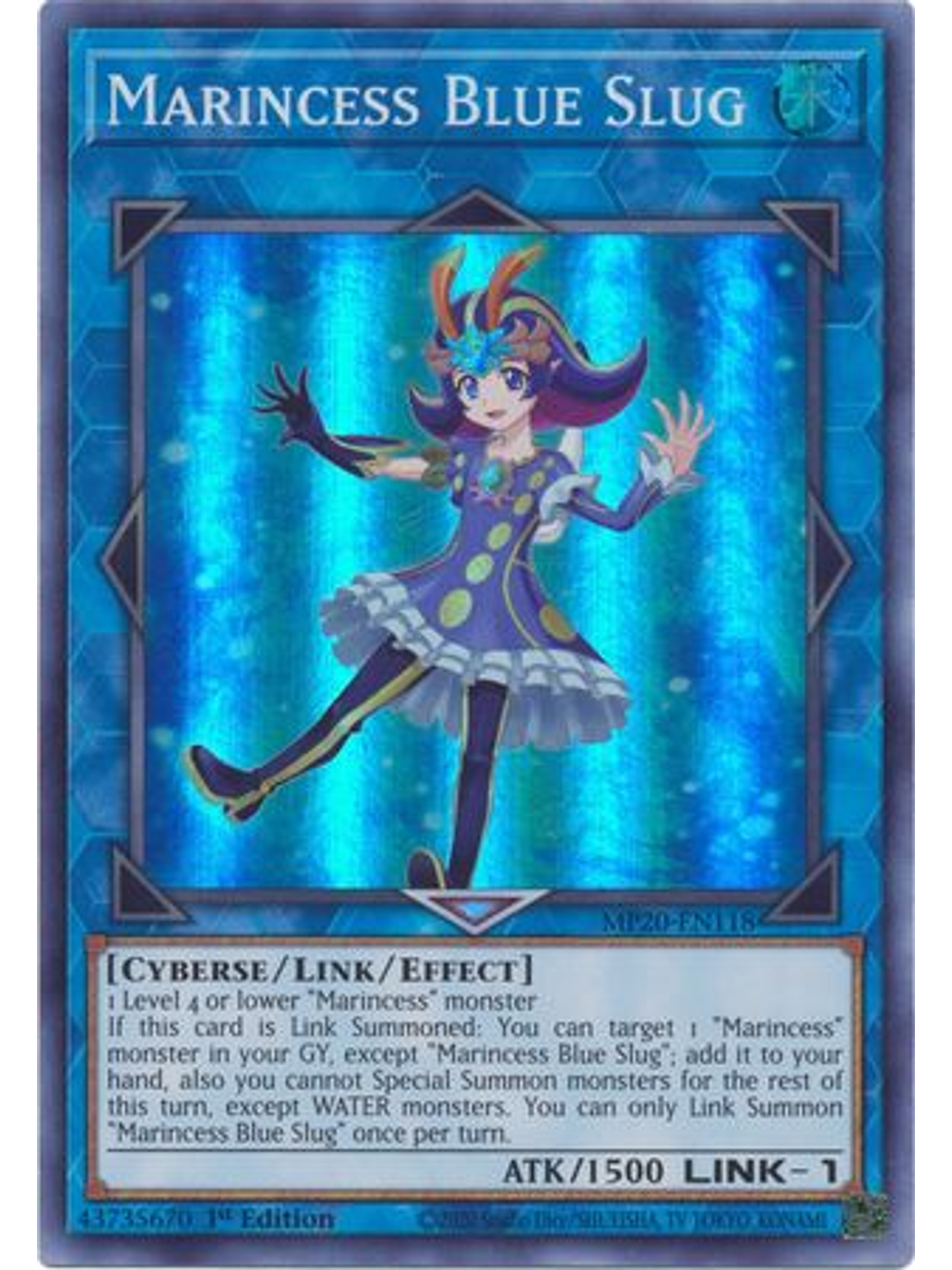 Marincess Blue Slug - MP20-EN118 - Super Rare 1st Edition 1
