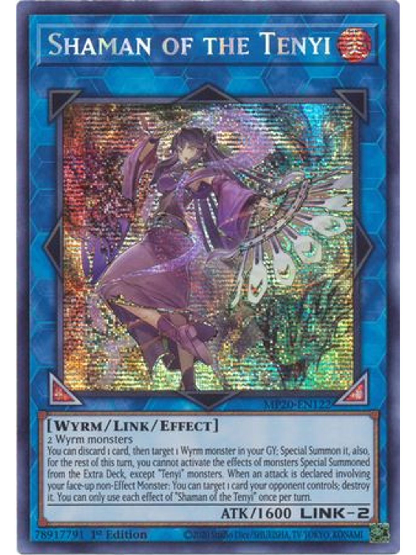 Shaman of the Tenyi - MP20-EN122 - Prismatic Secret Rare 1st Edition 1