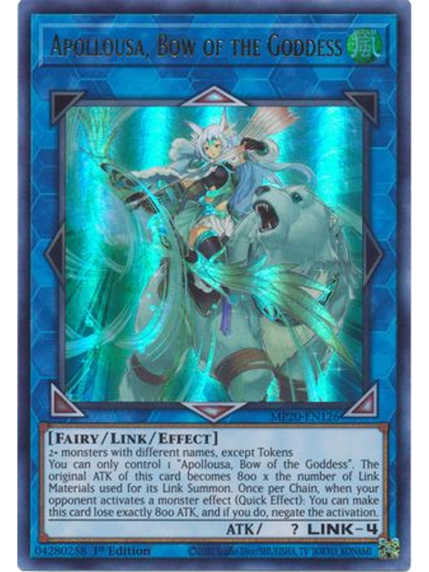 Apollousa, Bow of the Goddess - MP20-EN126 - Ultra Rare 1st Edition 1