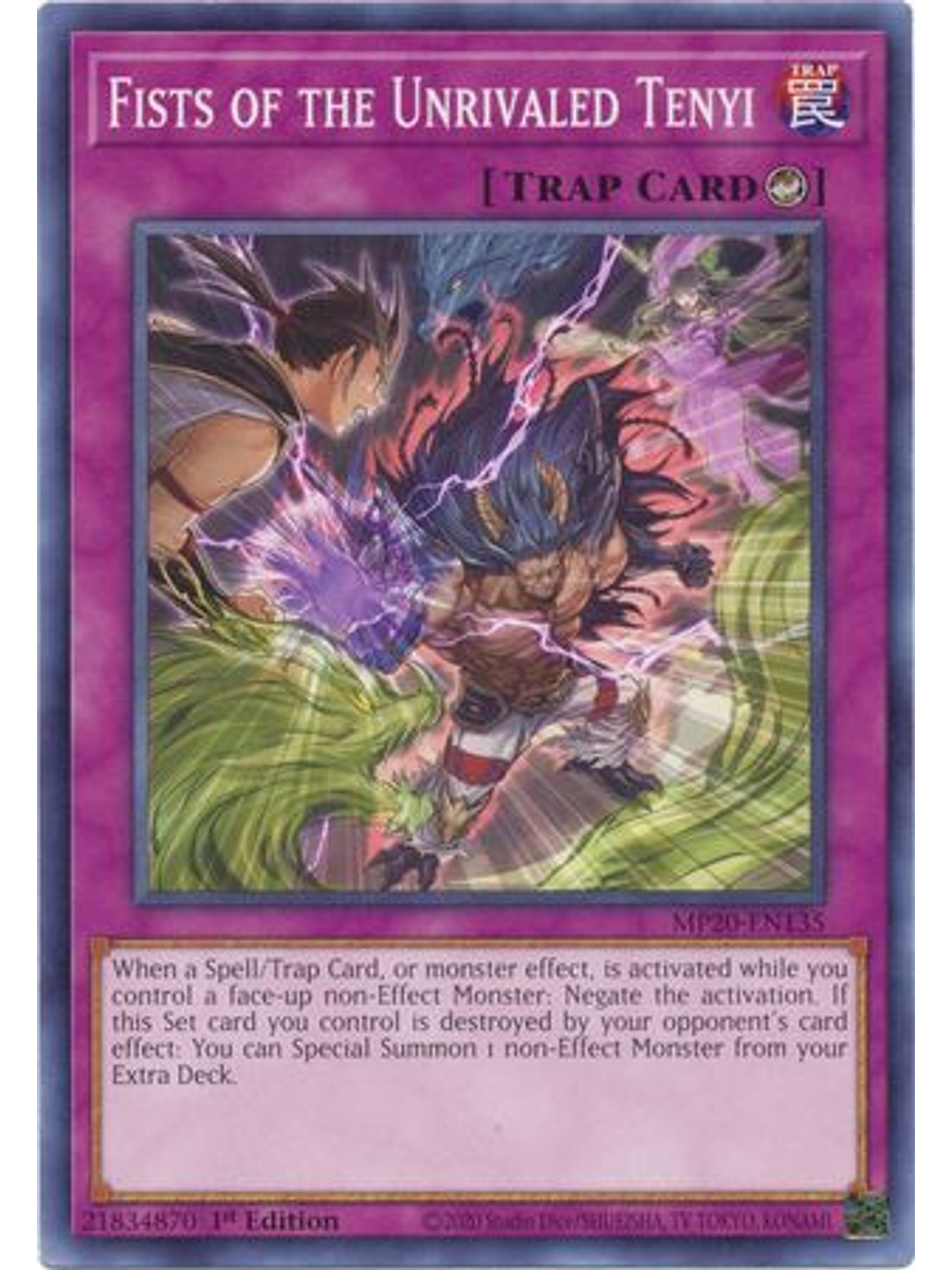 Fists of the Unrivaled Tenyi - MP20-EN135 - Common 1st Edition 1