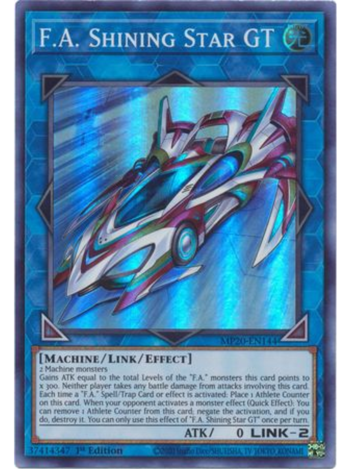 F.A. Shining Star GT - MP20-EN144 - Super Rare 1st Edition 1