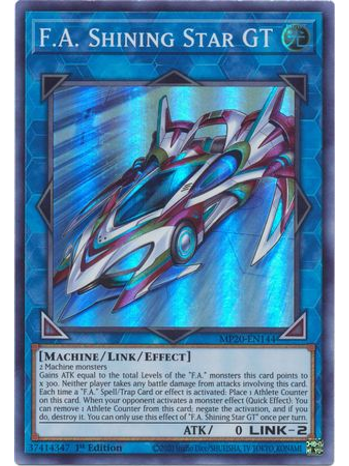 F.A. Shining Star GT - MP20-EN144 - Super Rare 1st Edition 1