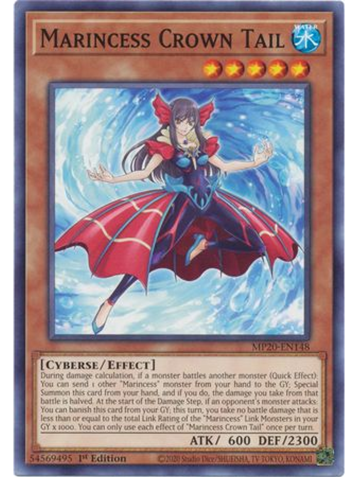 Marincess Crown Tail - MP20-EN148 - Common 1st Edition 1