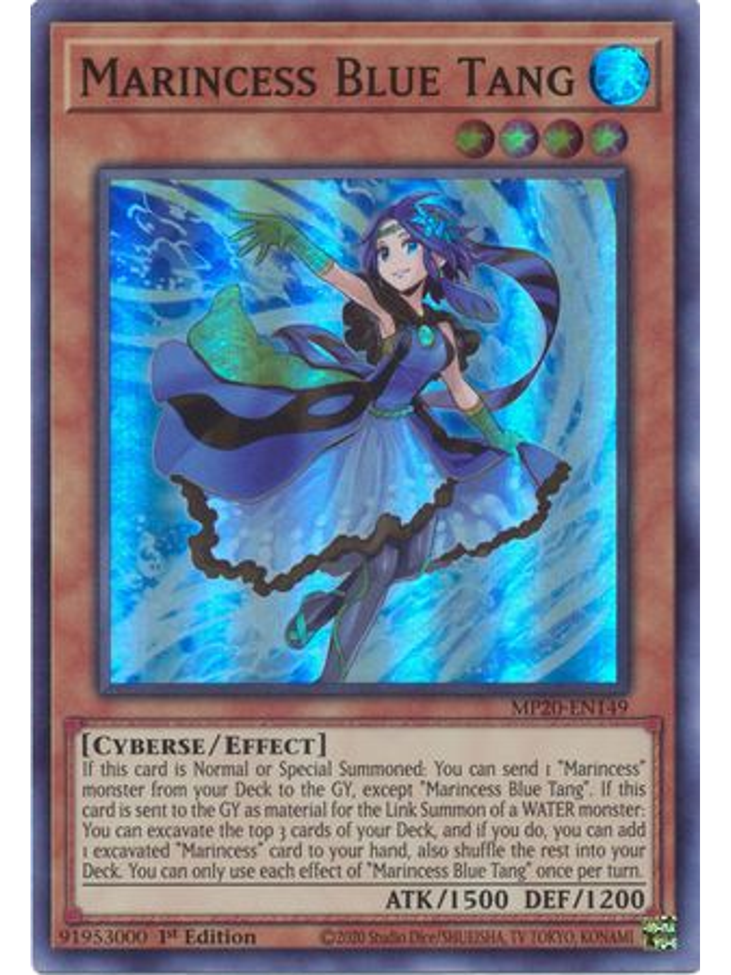 Marincess Blue Tang - MP20-EN149 - Super Rare 1st Edition 1