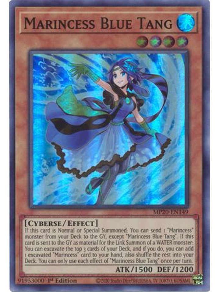 Marincess Blue Tang - MP20-EN149 - Super Rare 1st Edition 1