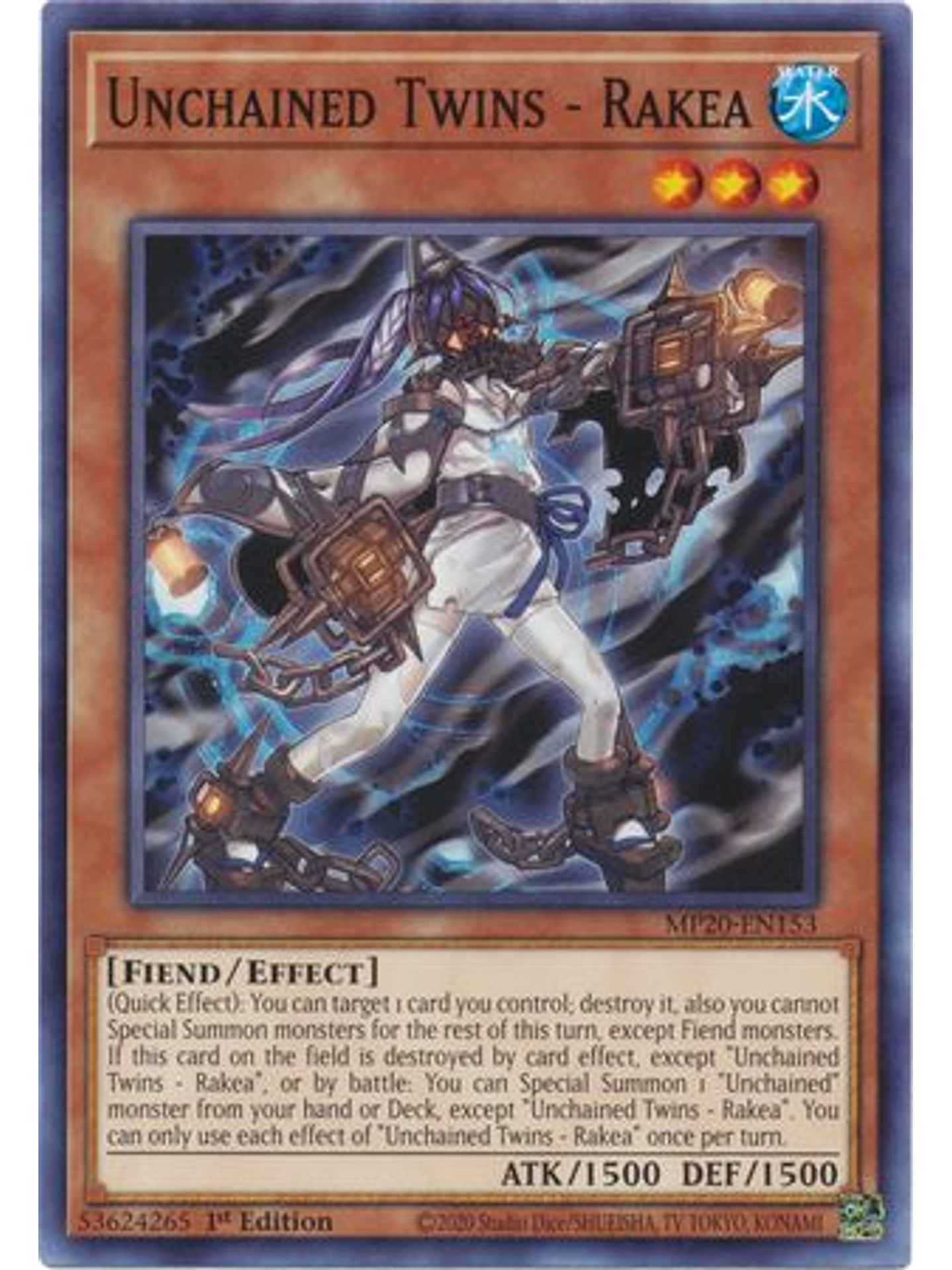 Unchained Twins - Rakea - MP20-EN153 - Common 1st Edition 1