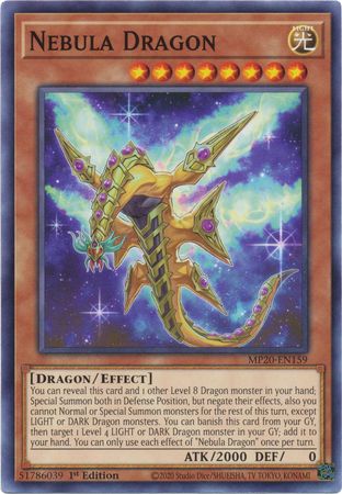 Nebula Dragon - MP20-EN159 - Common 1st Edition