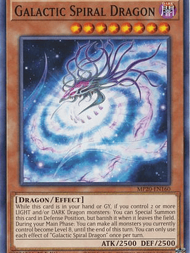 Galactic Spiral Dragon - MP20-EN160 - Common 1st Edition