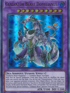 Gladiator Beast Domitianus - MP20-EN165 - Ultra Rare 1st Edition