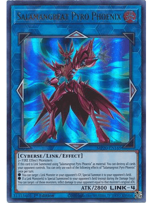 Salamangreat Pyro Phoenix - MP20-EN169 - Ultra Rare 1st Edition