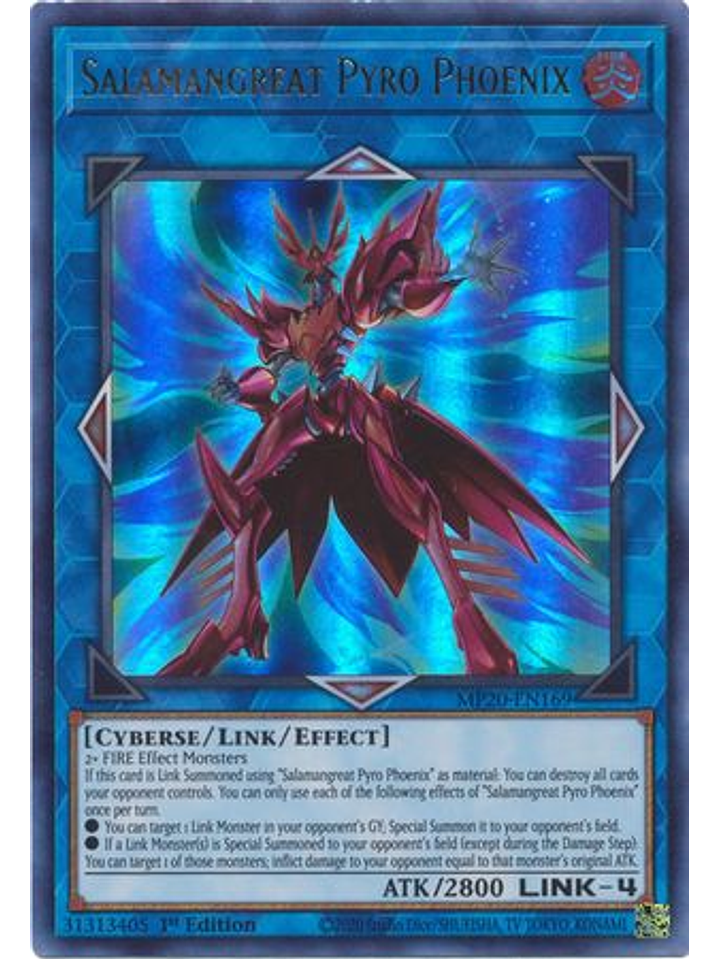 Salamangreat Pyro Phoenix - MP20-EN169 - Ultra Rare 1st Edition 1