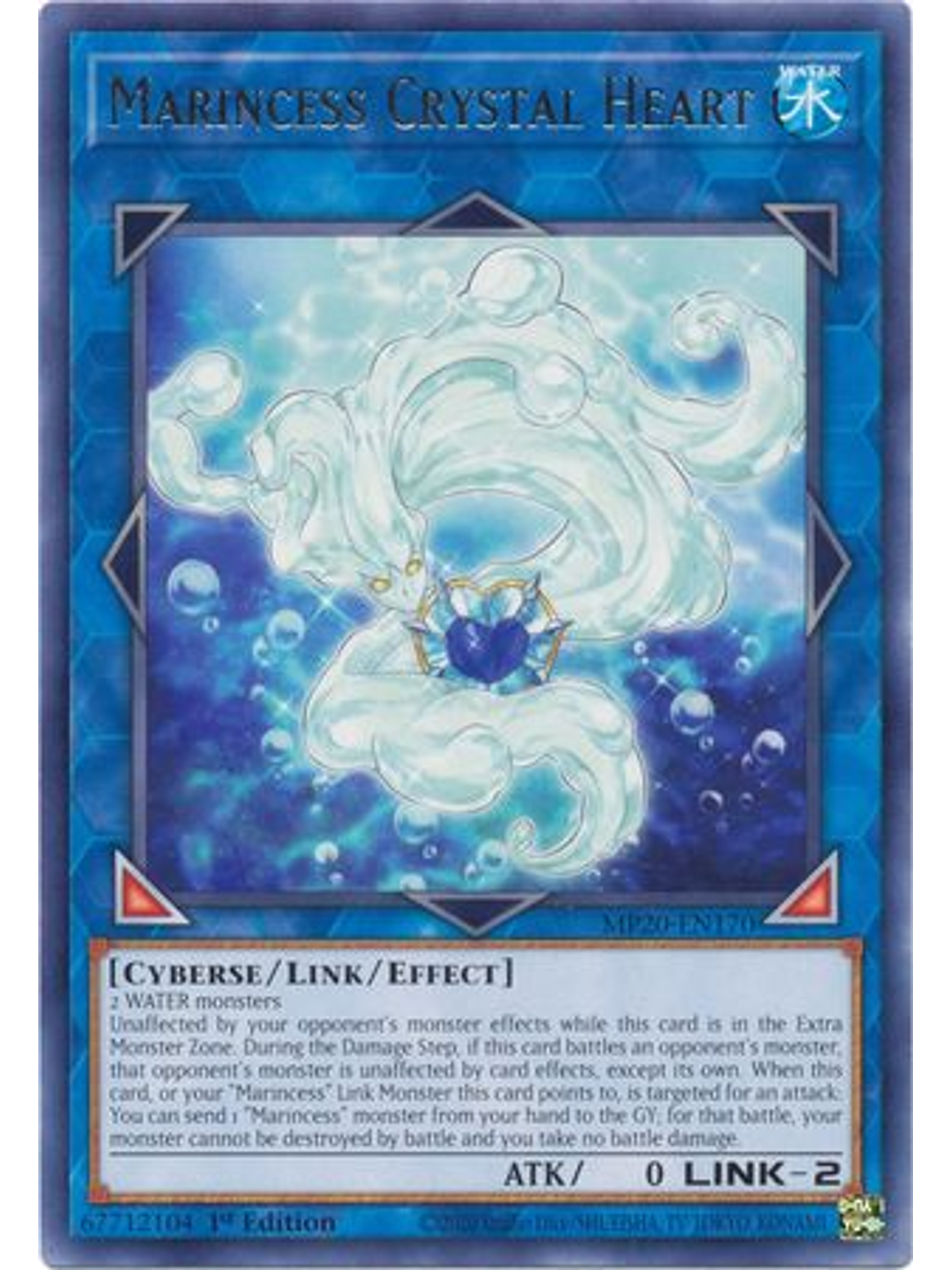 Marincess Crystal Heart - MP20-EN170 - Rare 1st Edition 1