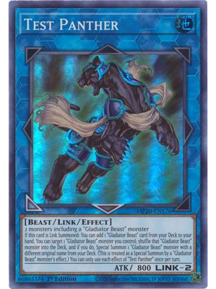 Test Panther - MP20-EN176 - Super Rare 1st Edition 1