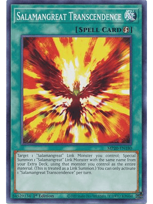 Salamangreat Transcendence - MP20-EN180 - Common 1st Edition