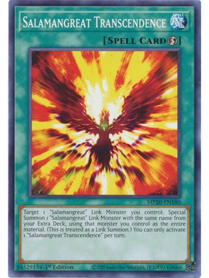 Salamangreat Transcendence - MP20-EN180 - Common 1st Edition 1