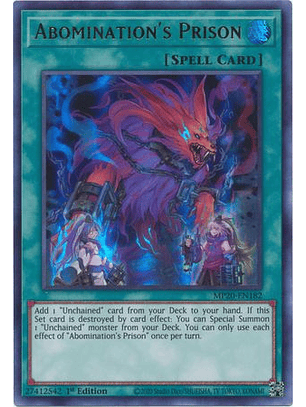 Abomination's Prison - MP20-EN182 - Ultra Rare 1st Edition