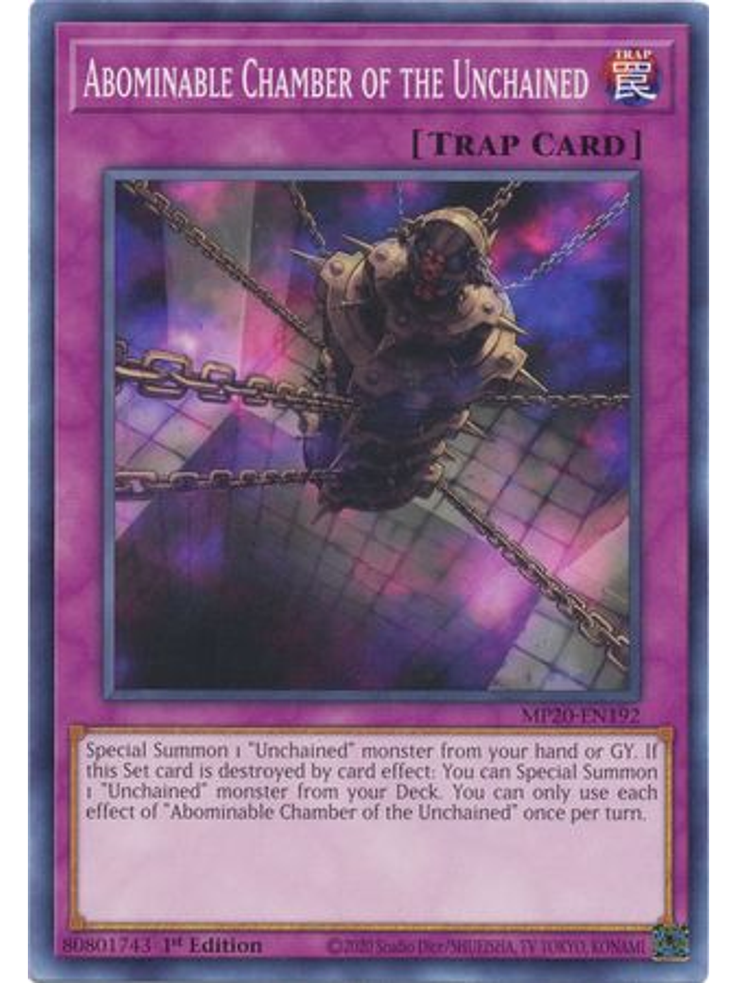 Abominable Chamber of the Unchained - MP20-EN192 - Common 1st Edition 1