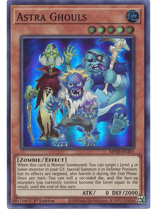 Astra Ghouls - MP20-EN201 - Super Rare 1st Edition