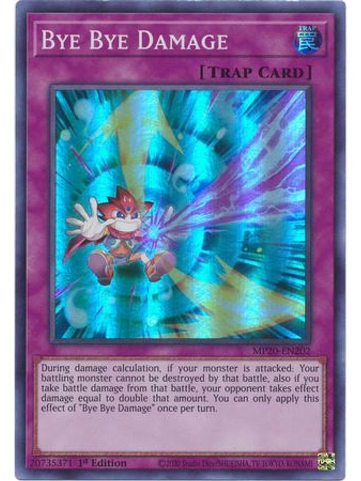 Bye Bye Damage - MP20-EN202 - Super Rare 1st Edition 1