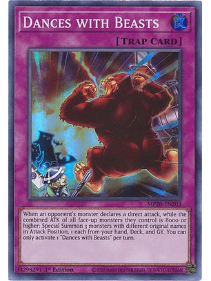 Dances with Beasts - MP20-EN203 - Super Rare 1st Edition
