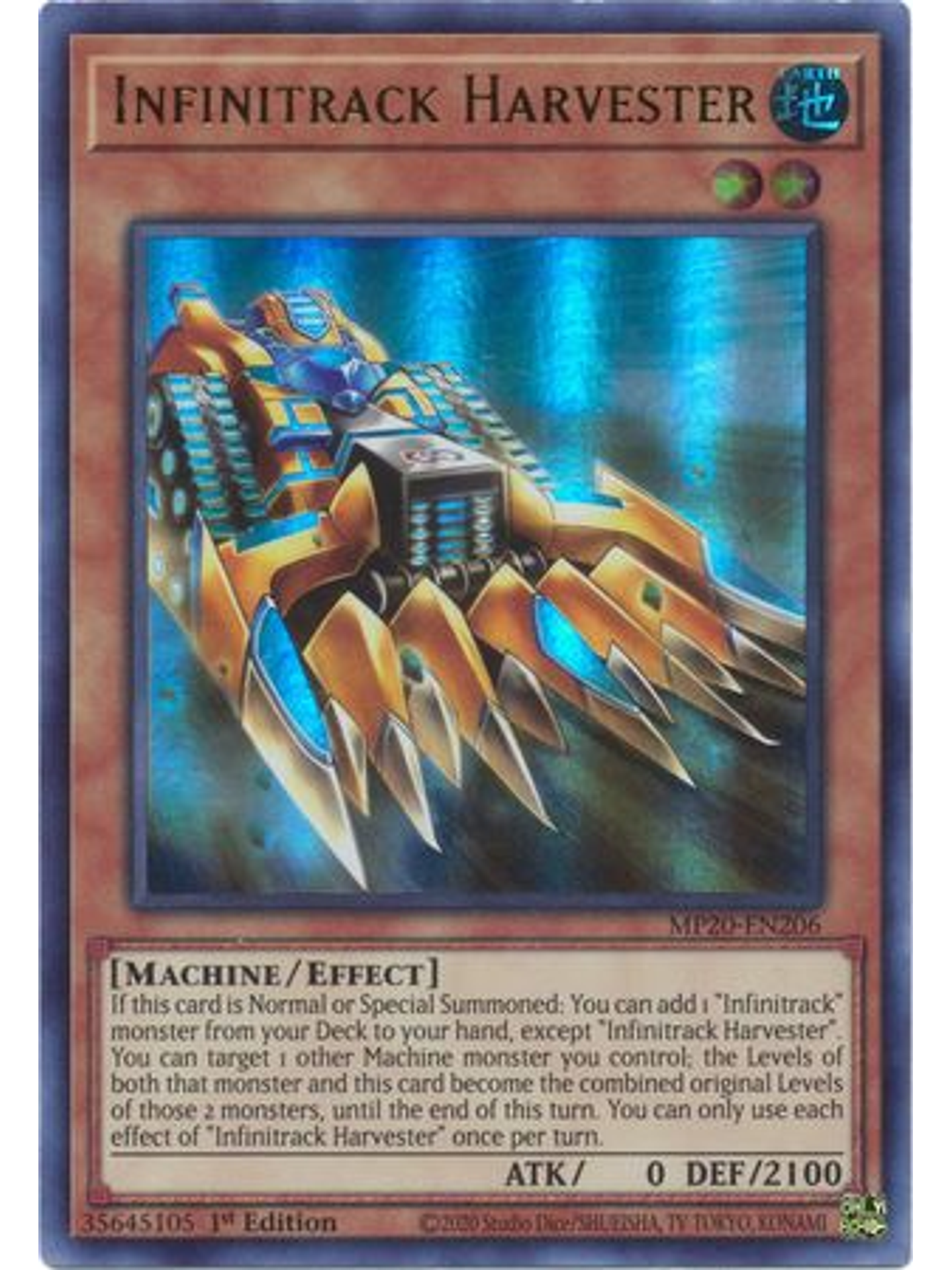 Infinitrack Harvester - MP20-EN206 - Ultra Rare 1st Edition 1
