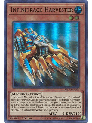 Infinitrack Harvester - MP20-EN206 - Ultra Rare 1st Edition