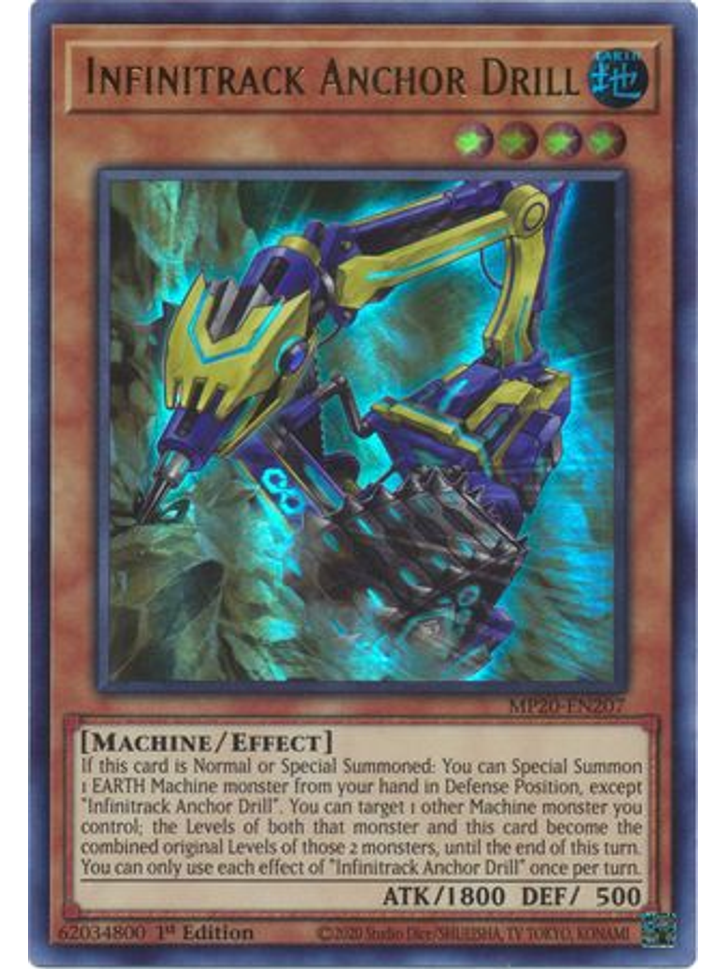 Infinitrack Anchor Drill - MP20-EN207 - Ultra Rare 1st Edition 1