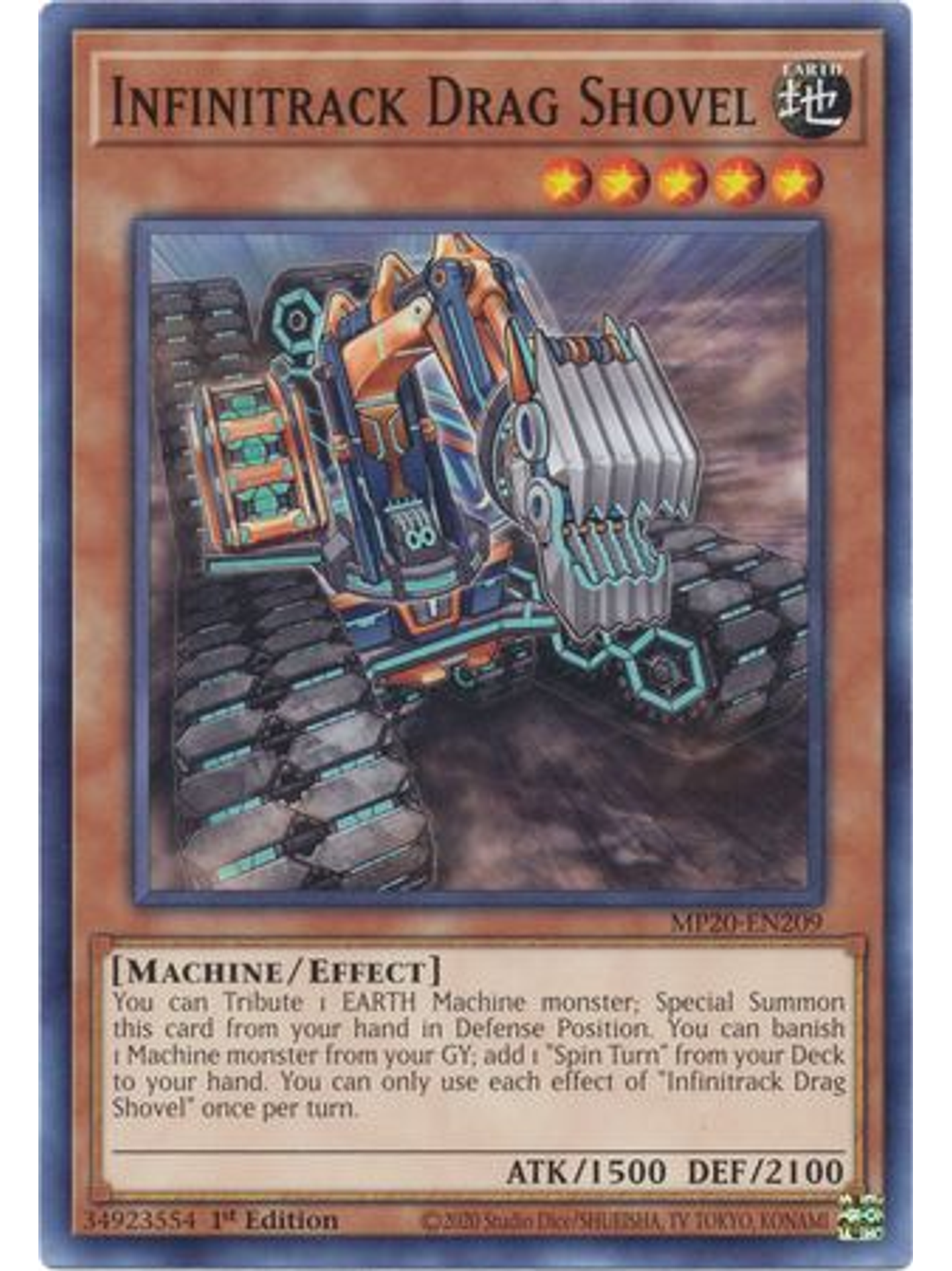 Infinitrack Drag Shovel - MP20-EN209 - Common 1st Edition 1