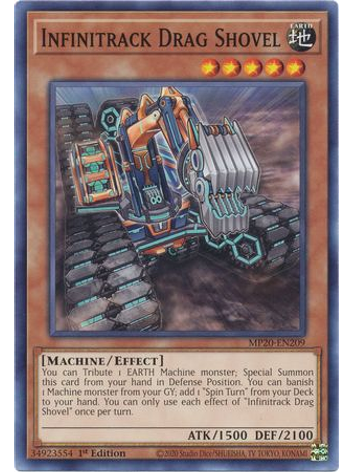 Infinitrack Drag Shovel - MP20-EN209 - Common 1st Edition 1