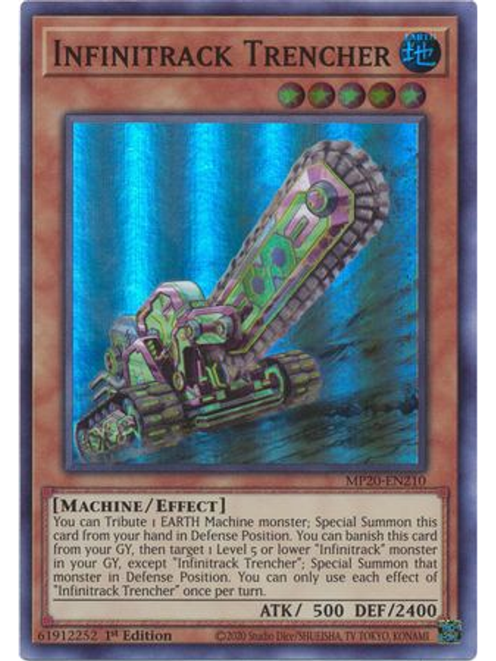 Infinitrack Trencher - MP20-EN210 - Super Rare 1st Edition 1