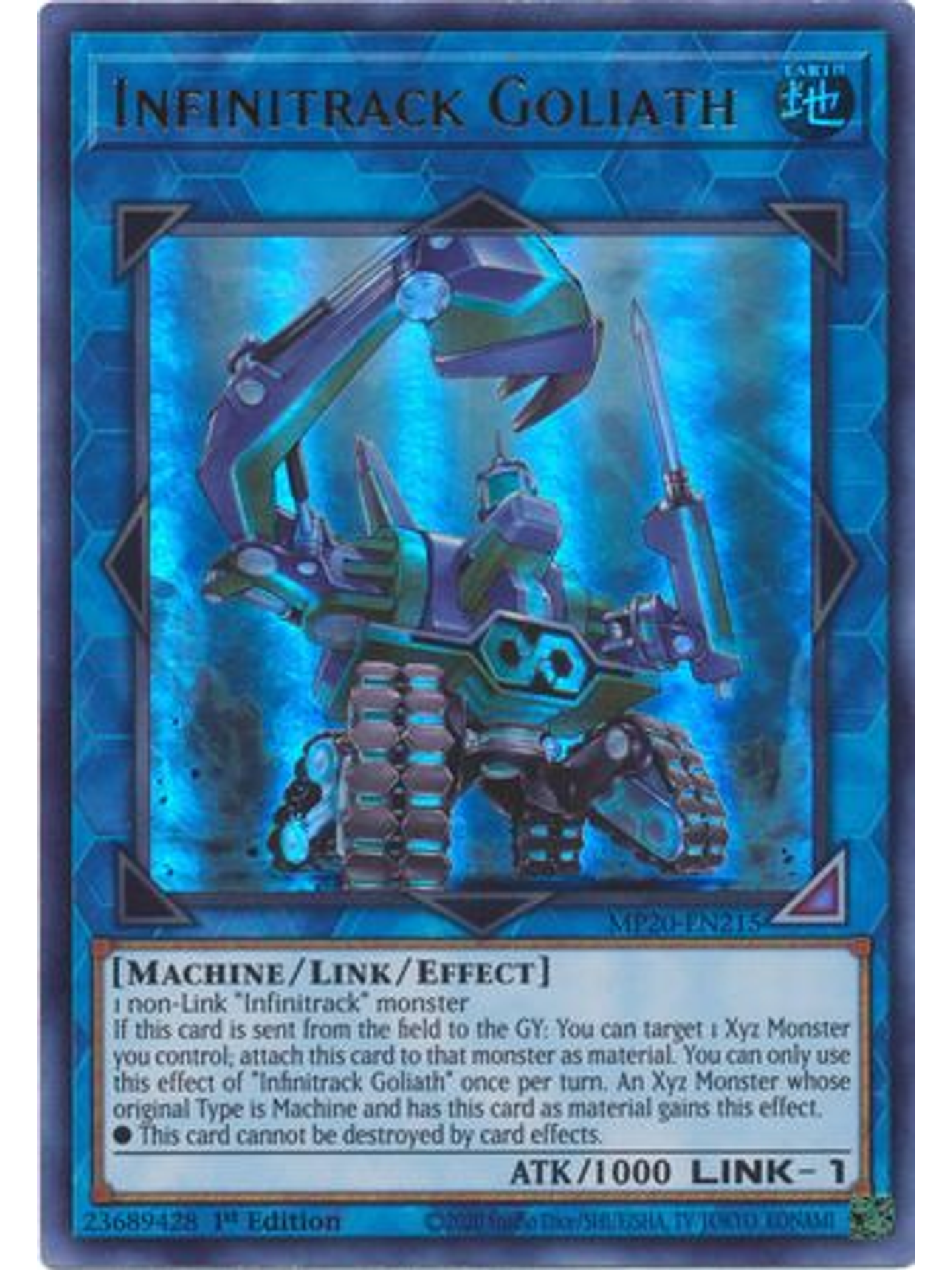 Infinitrack Goliath - MP20-EN215 - Ultra Rare 1st Edition 1