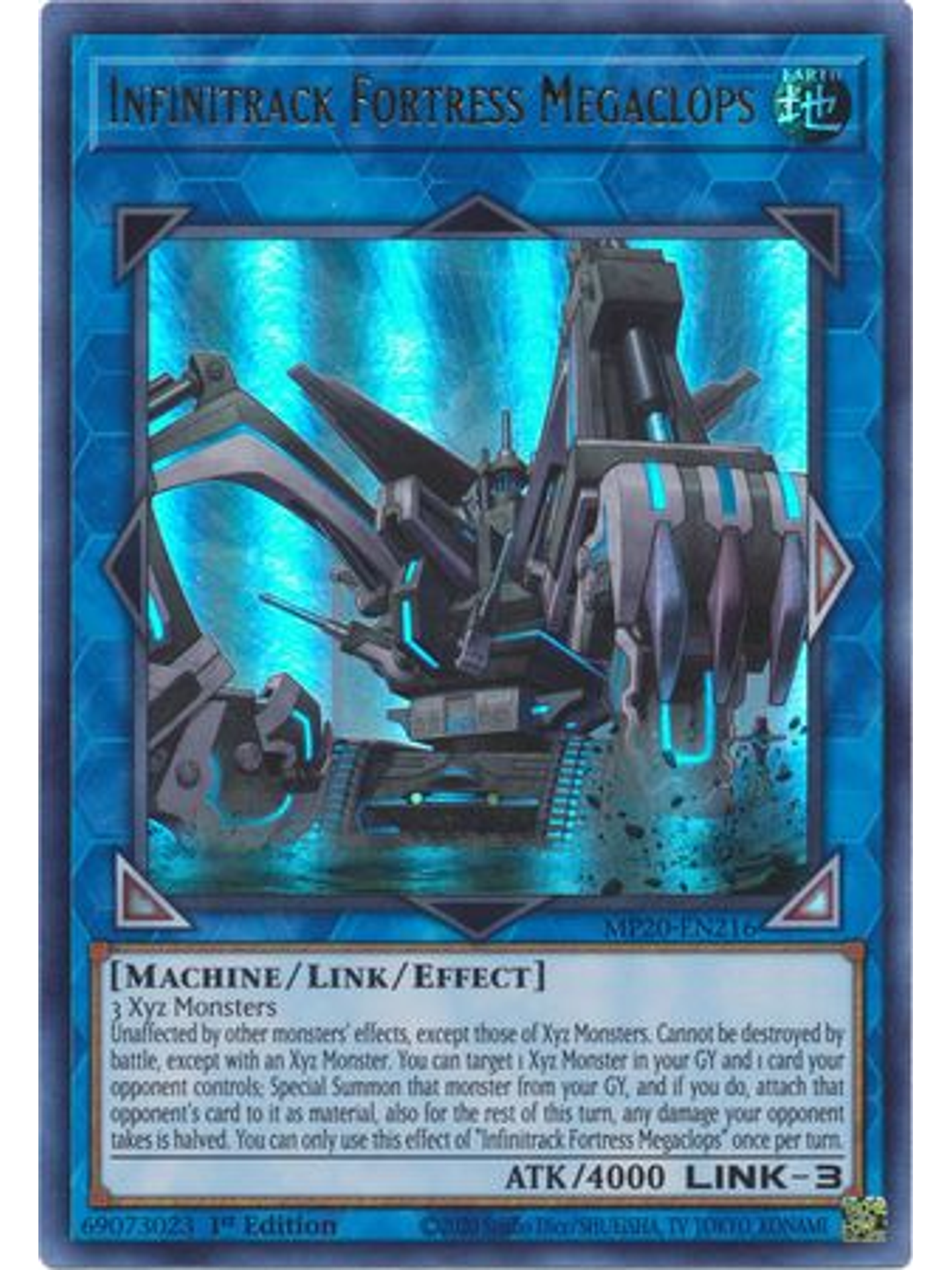 Infinitrack Fortress Megaclops - MP20-EN216 - Ultra Rare 1st Edition 1