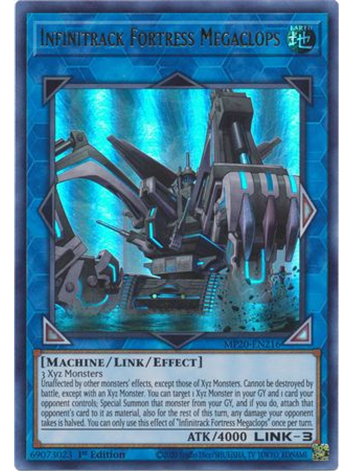 Infinitrack Fortress Megaclops - MP20-EN216 - Ultra Rare 1st Edition 1