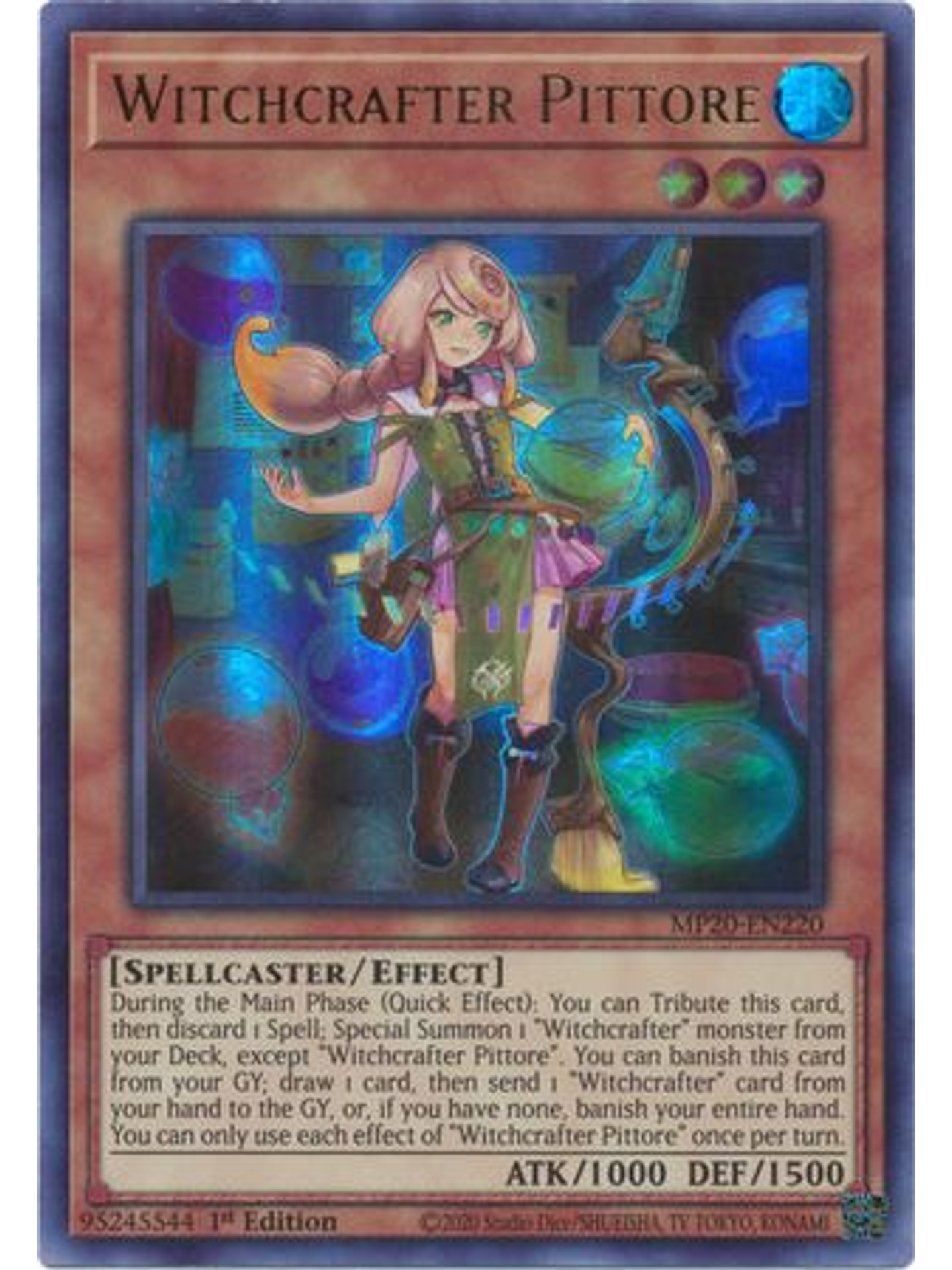 Witchcrafter Pittore - MP20-EN220 - Ultra Rare 1st Edition 1