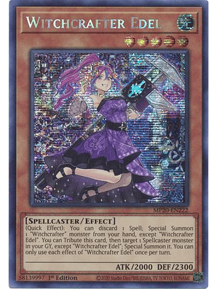Witchcrafter Edel - MP20-EN222 - Prismatic Secret Rare 1st Edition
