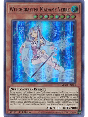 Witchcrafter Madame Verre - MP20-EN224 - Super Rare 1st Edition