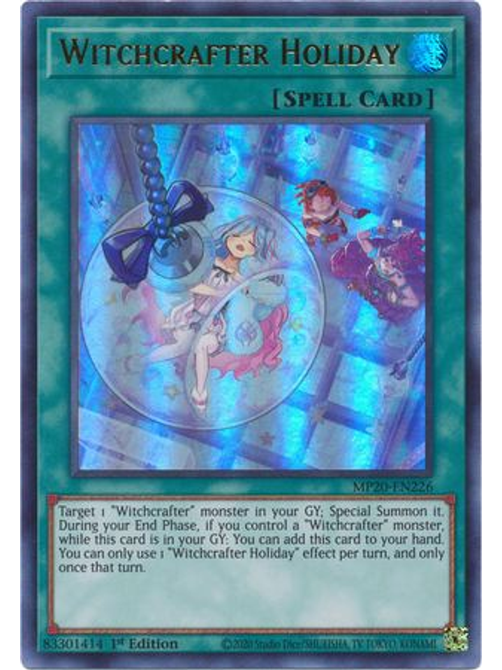Witchcrafter Holiday - MP20-EN226 - Ultra Rare 1st Edition 1