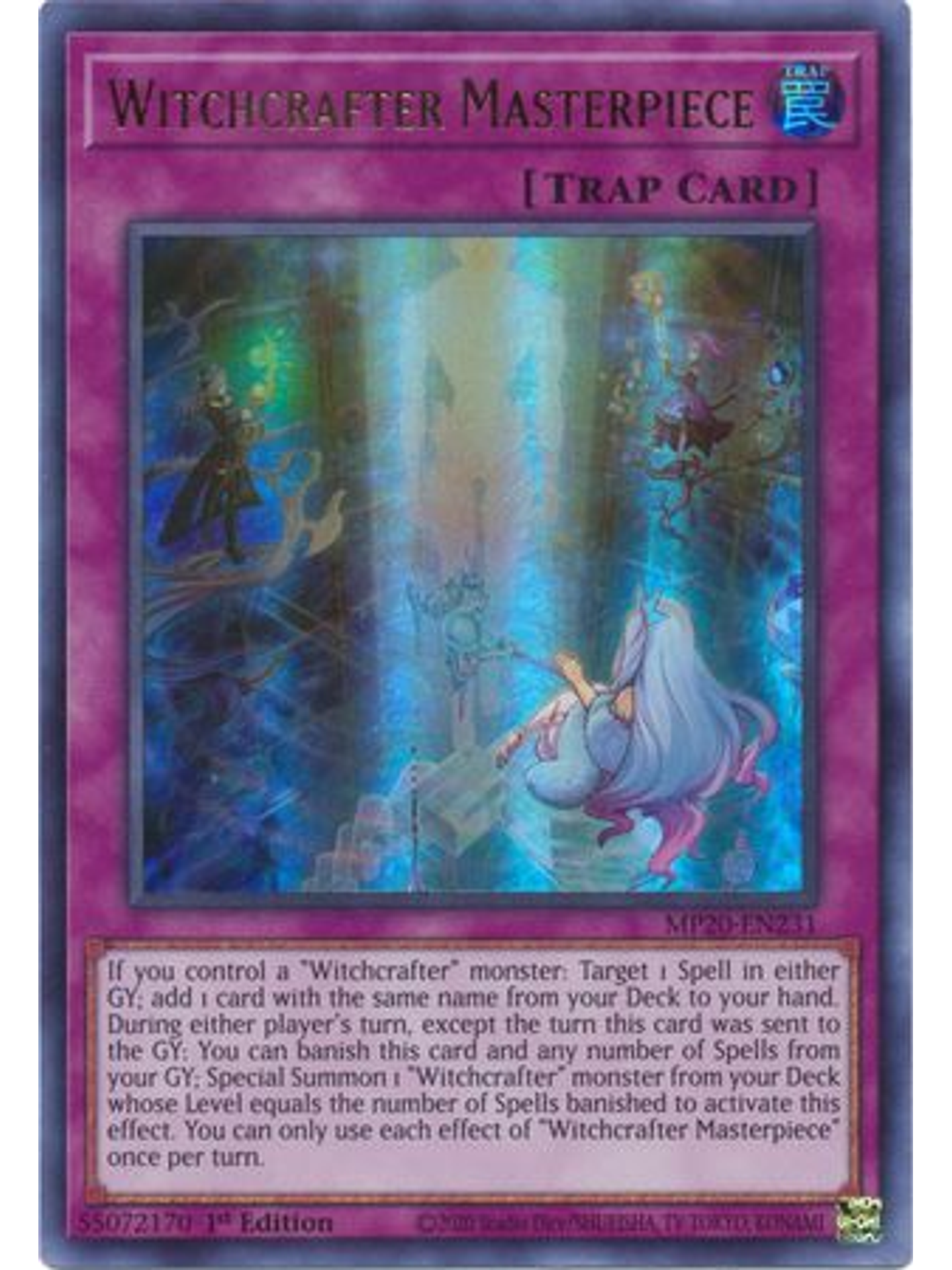 Witchcrafter Masterpiece - MP20-EN231 - Ultra Rare 1st Edition 1