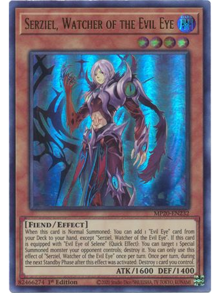 Serziel, Watcher of the Evil Eye - MP20-EN232 - Ultra Rare 1st Edition 1