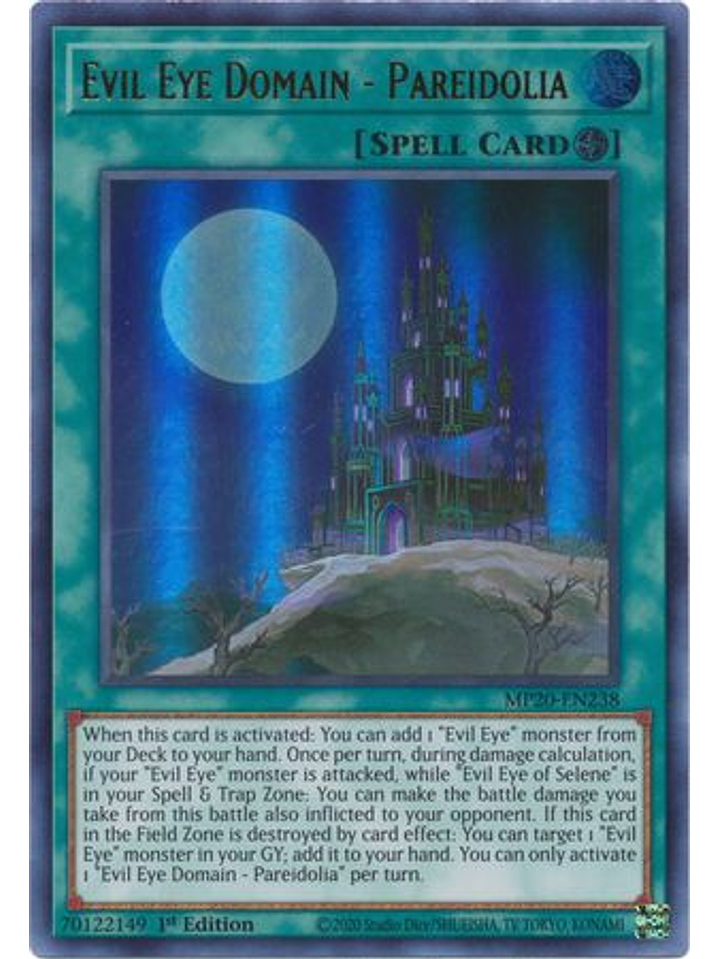 Evil Eye Domain - Pareidolia - MP20-EN238 - Ultra Rare 1st Edition 1