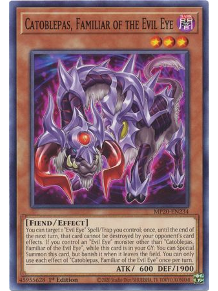 Catoblepas, Familiar of the Evil Eye - MP20-EN234 - Common 1st Edition 1